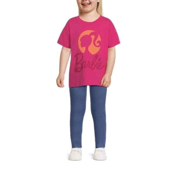 3T NEW NWT Barbie Toddler Girl Graphic Short Sleeve T-Shirt Tee Top - Picture 2 of 3